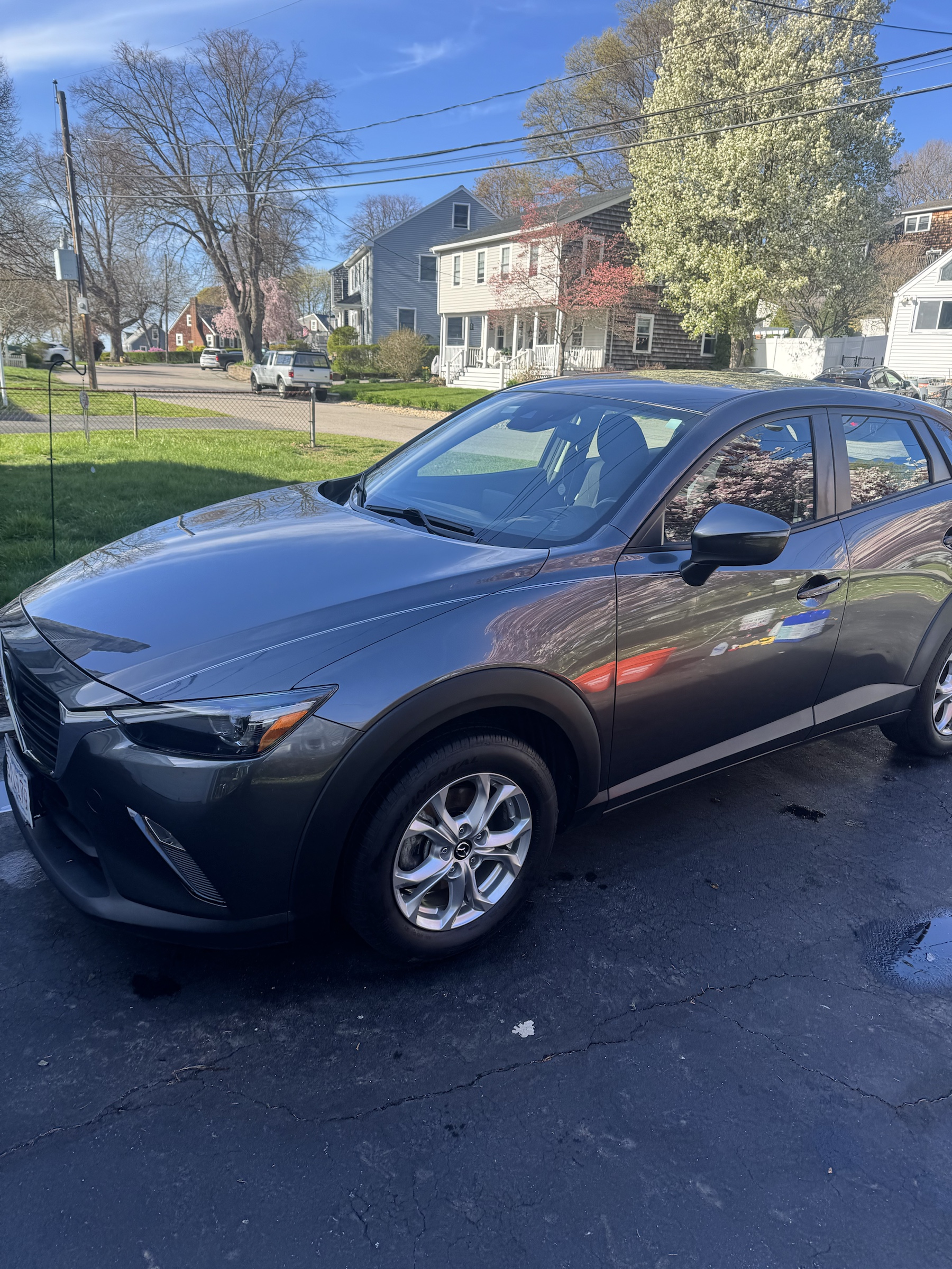 Exterior detailing and glossy paint finish in Quincy MA